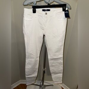 Hollister Women's White Low-Rise Super Skinny Jeans NWT